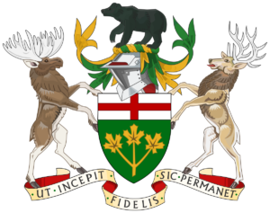 Coat Of Arms Of Ontario.