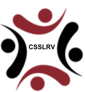 burgundy and black csslrv logo